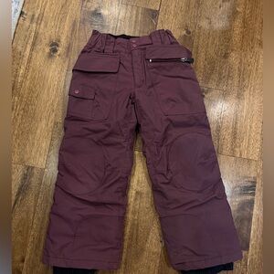 Patagonia Kids Burgundy snow pants XS